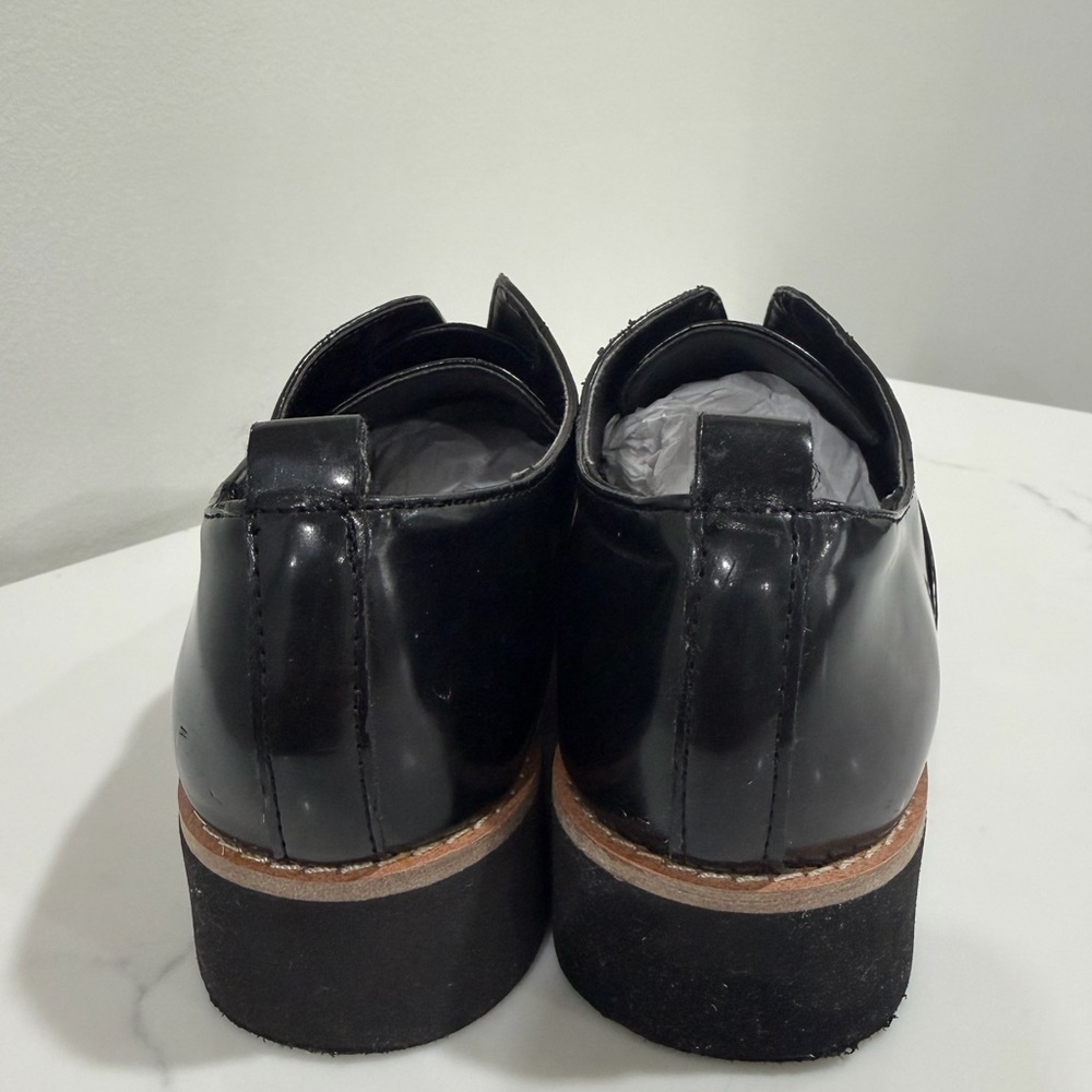 Zara Size 38 Black Leather Shoes - Picture 5 of 12